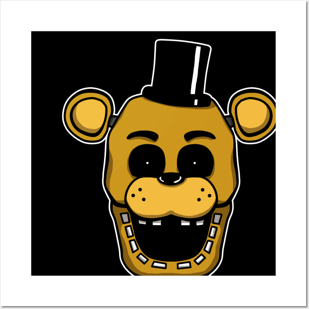 Five Nights at Freddy's - Golden Freddy Wall Art by Kaiserin